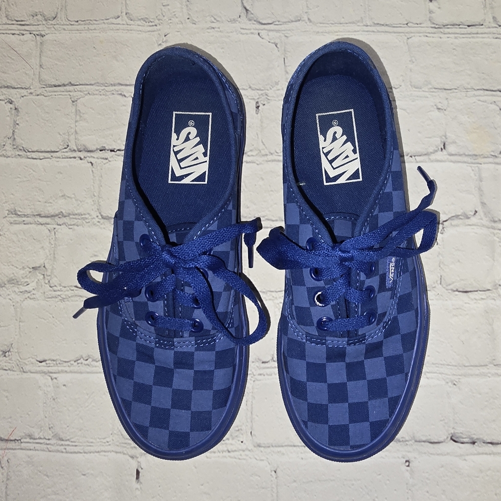 Checkerboard Vans -youth/mens size 5/ women's size 6.5